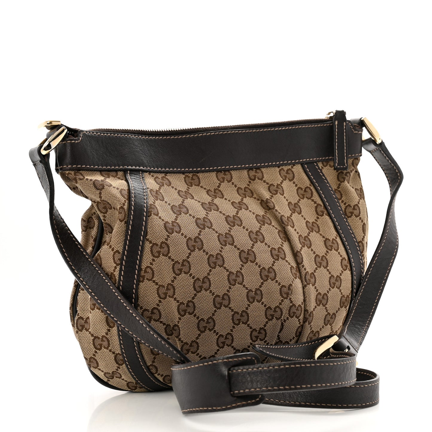 Monogram Small D Gold Ring Messenger Dark Brown