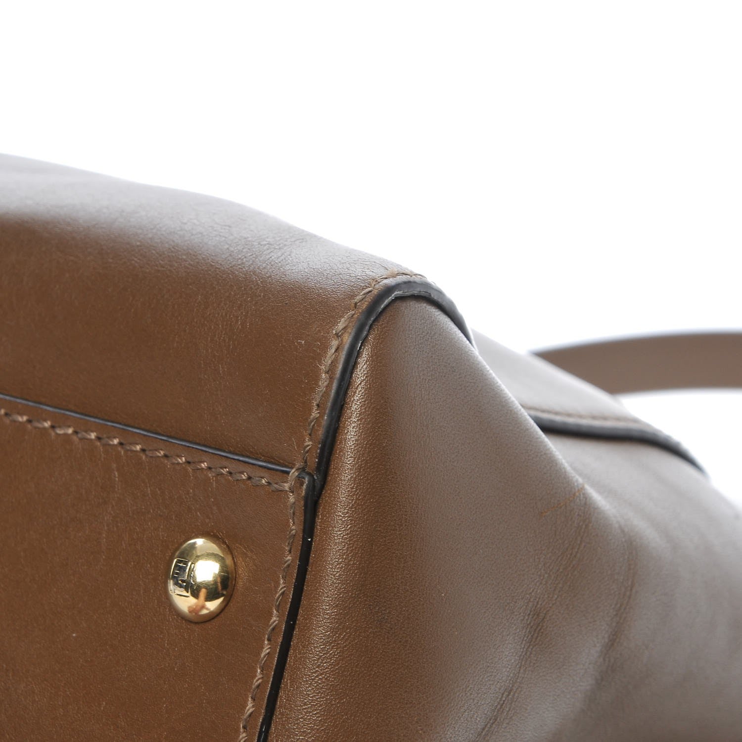 Fendi Vitello Morgan Fabric Jacquard Pequin Large Peekaboo Iconic Satchel Foresta Tobacco Black 15 of 16