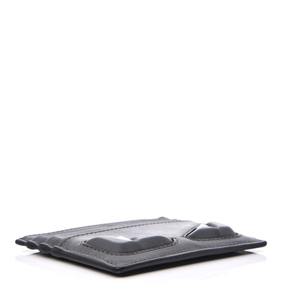Fendi Vitello Century Monster Eyes Card Holder Asfalto 3 of 8