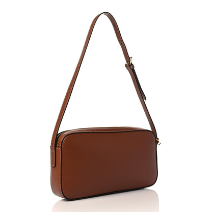 Celine Smooth Calfskin Cuir Triomphe Camera Shoulder Bag Tan 2 of 9