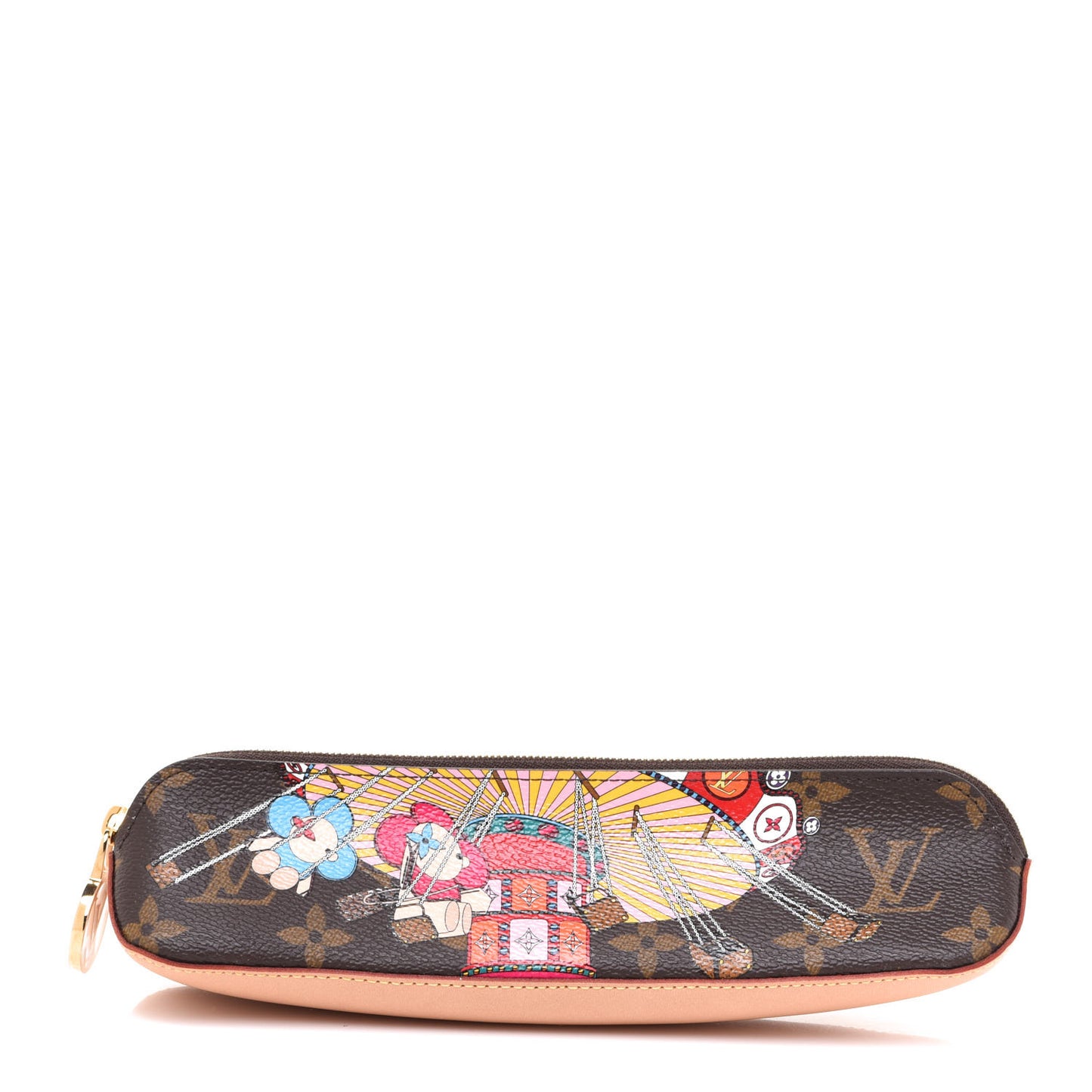Monogram 2020 Christmas Animation Swing Ride Elizabeth Pencil Pouch Pink Poppy
