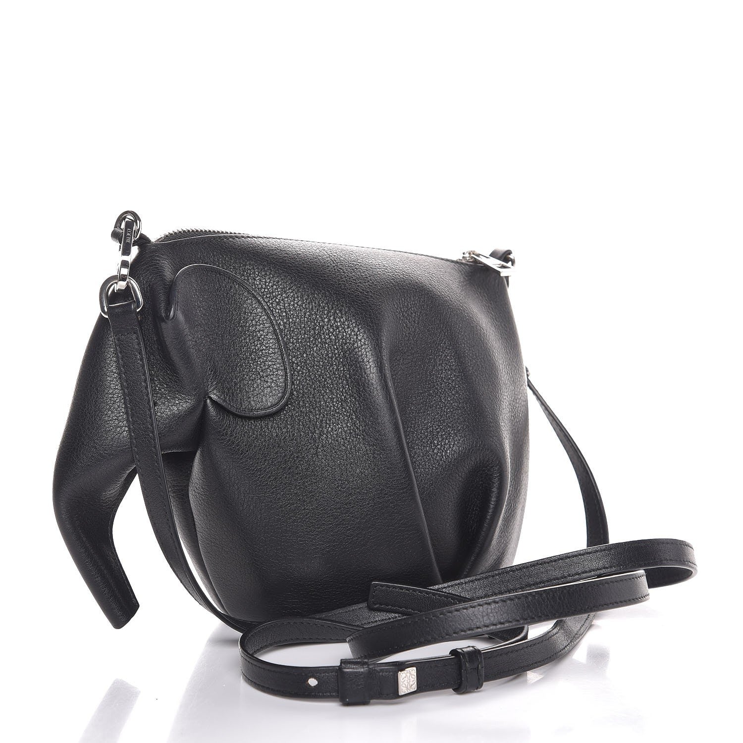 Loewe Calfskin Mini Elephant Crossbody Bag Black 4 of 8
