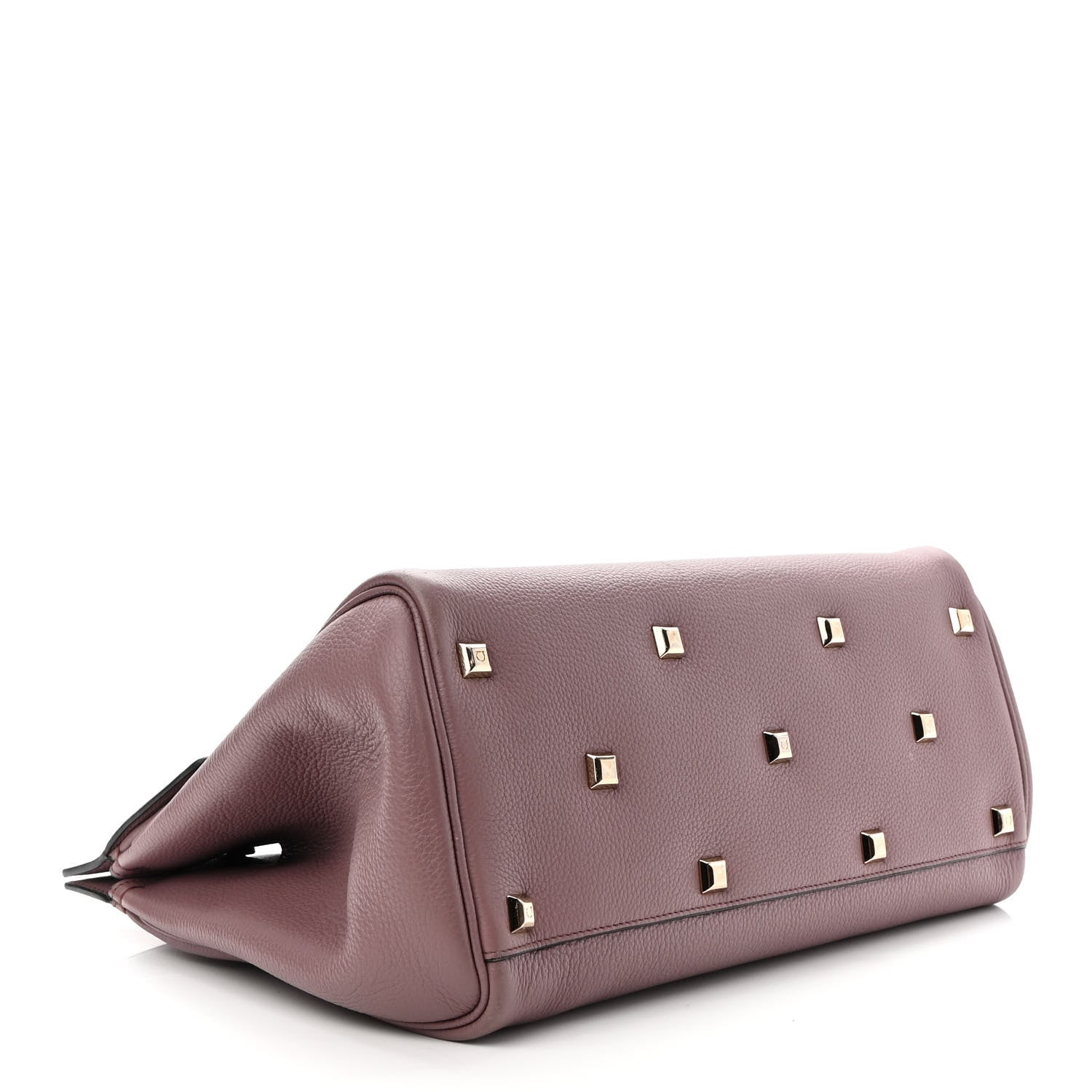Salvatore Ferragamo Calfskin Large Studio Bag Caraway Seed 5 of 11