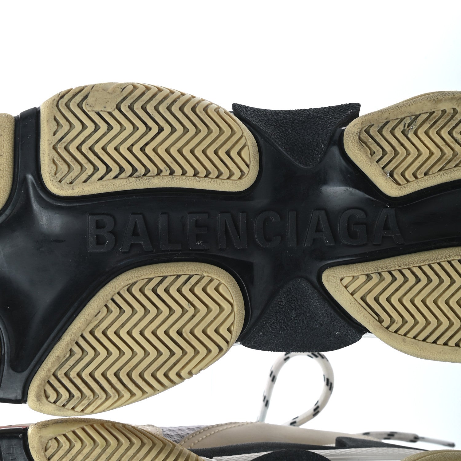 Balenciaga Fabric Mesh Womens Triple S Sneakers 41 White Blue Pink 6 of 7