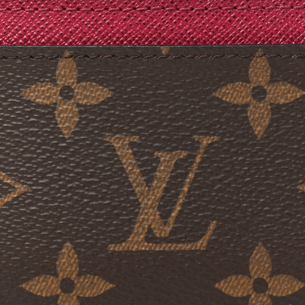 Monogram Card Holder Fuchsia
