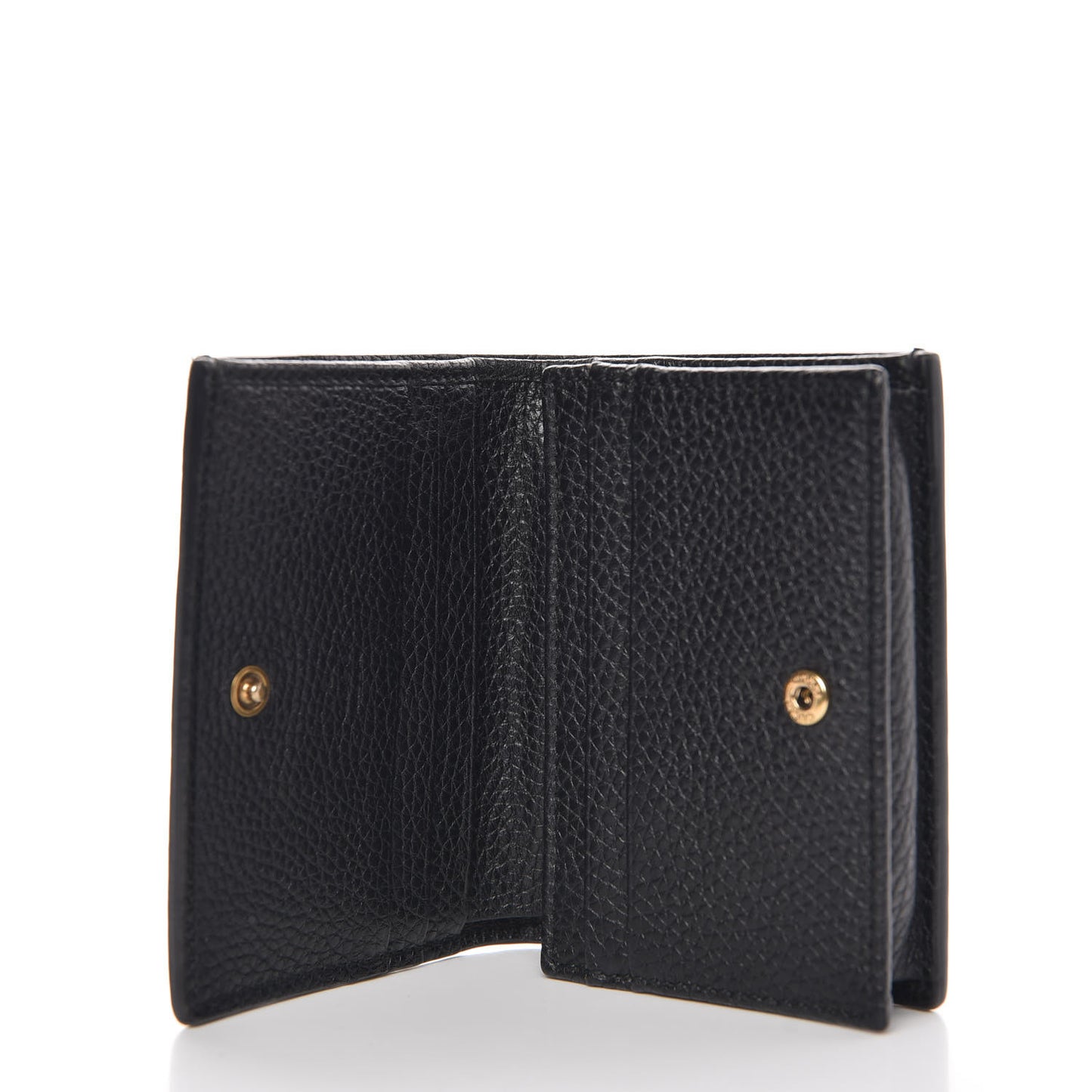 Pebbled Calfskin Animalier Tiger Card Case Black