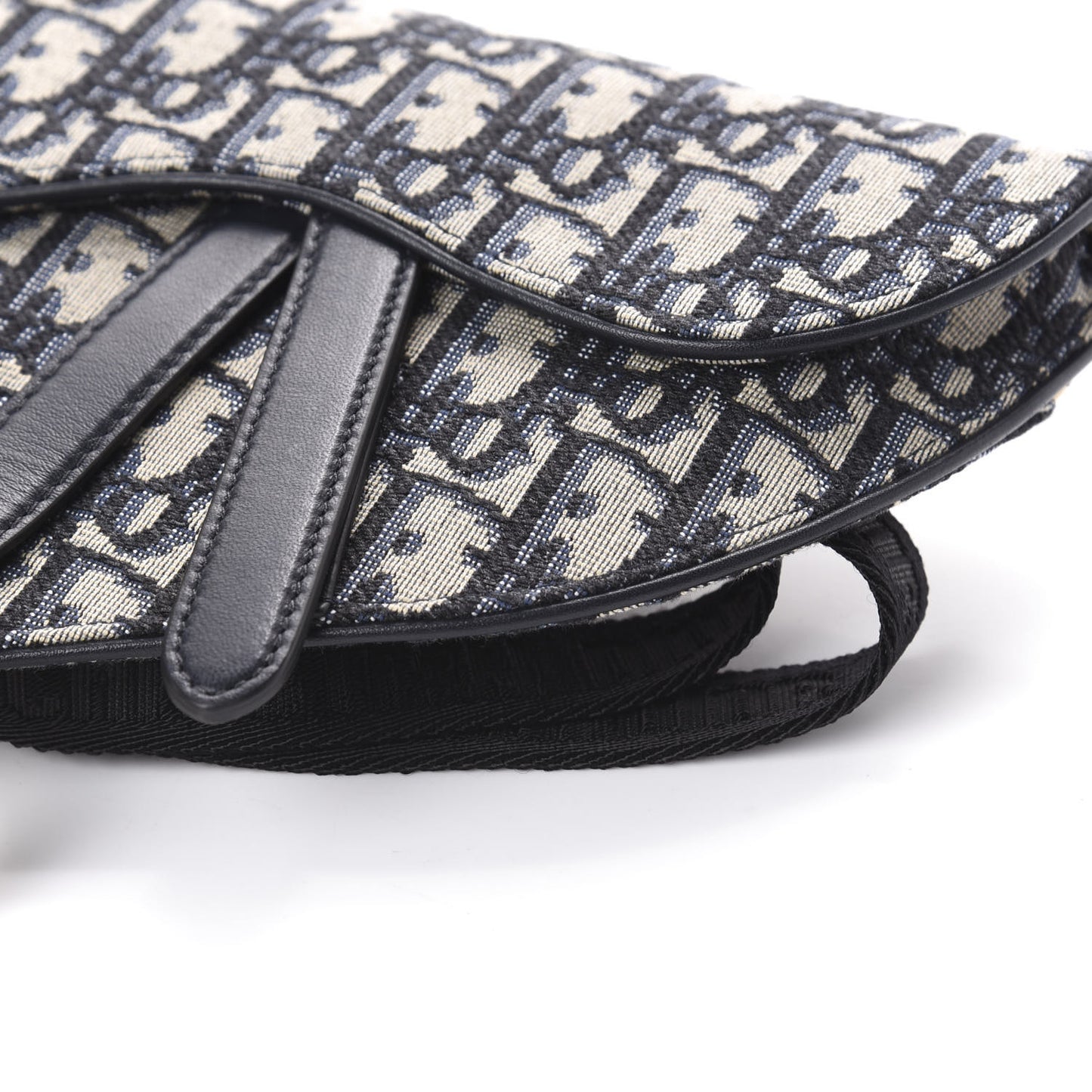 Oblique Saddle Belt Bag Blue