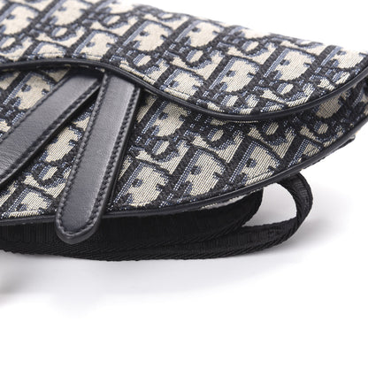Christian Dior Oblique Saddle Belt Bag Blue 8 of 8