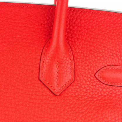 Hermes Togo Birkin 30 Rouge Tomate 25 of 26