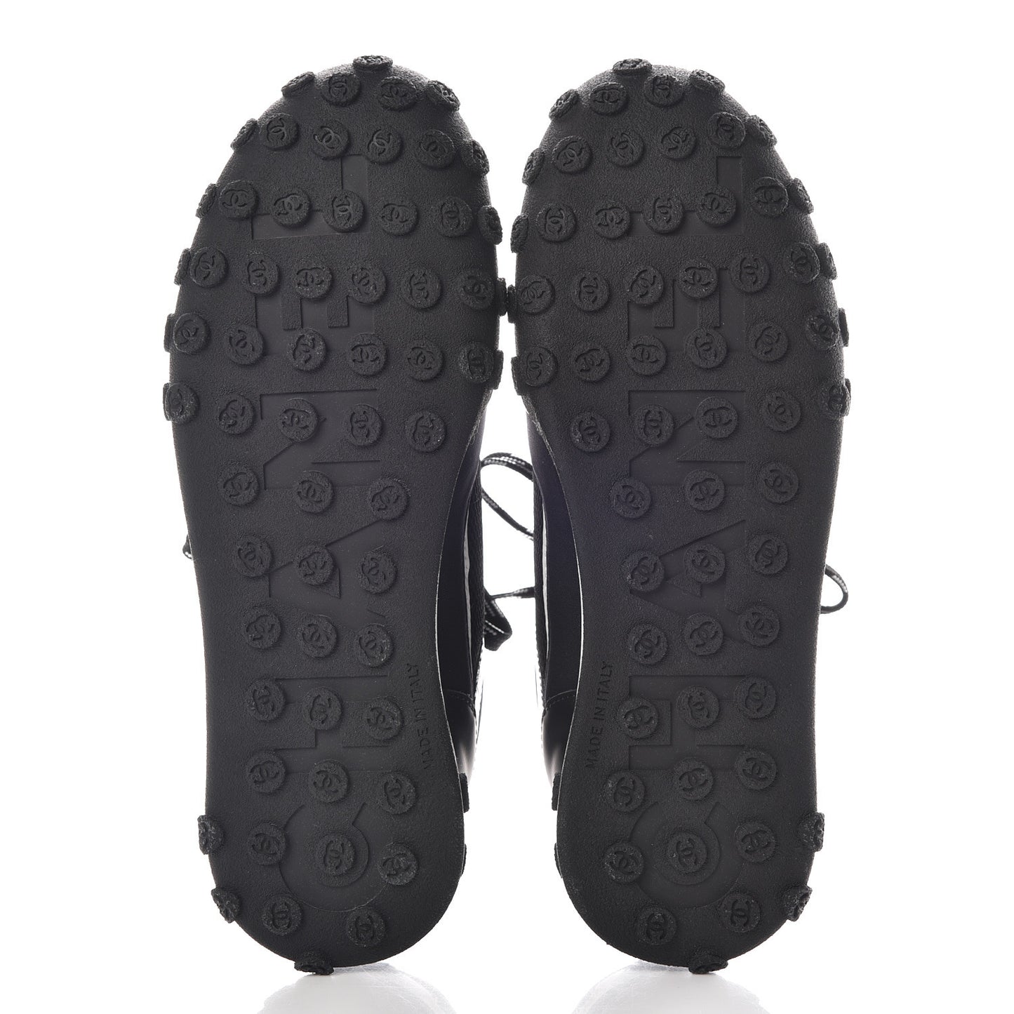 Calfskin Mesh Lycra Sneakers 38 Black