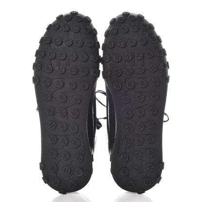 Chanel Calfskin Mesh Lycra Sneakers 38 Black 5 of 9
