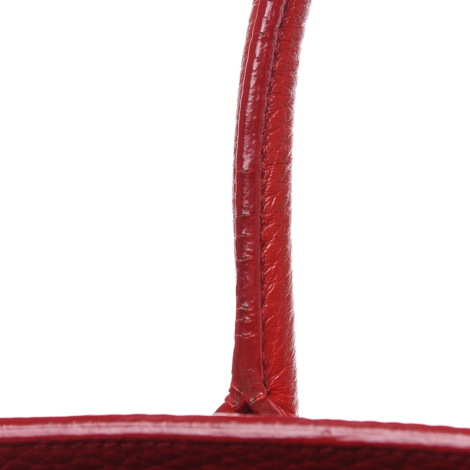 Saint Laurent Grained Calfskin Baby Sac De Jour Lipstick Red 12 of 12
