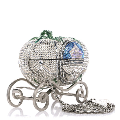 Judith Leiber x DISNEY Crystal Cinderella Pumpkin Clutch Clutch Silver Multicolor 4 of 14