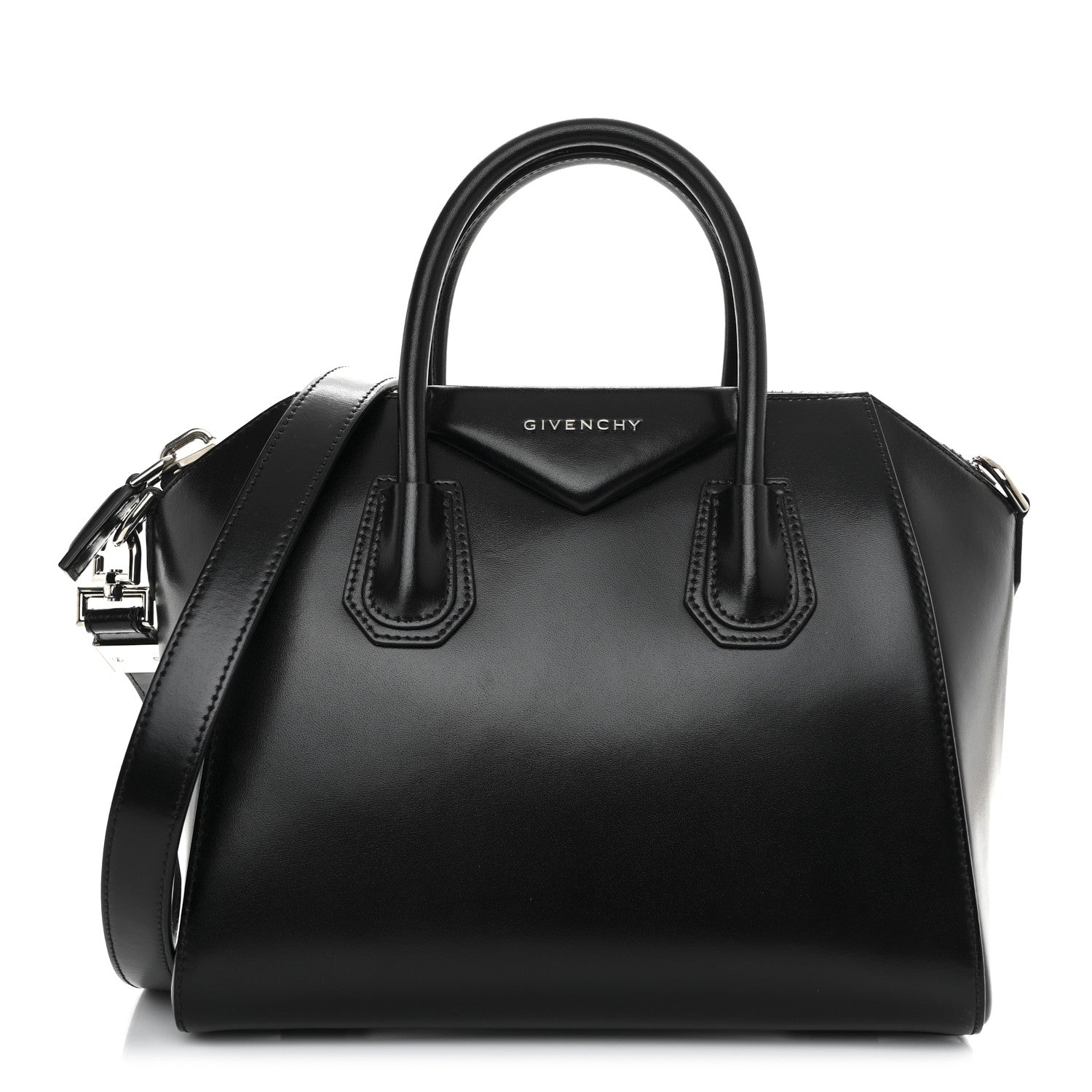 Givenchy Shiny Lord Calfskin Medium Antigona Black 1 of 10