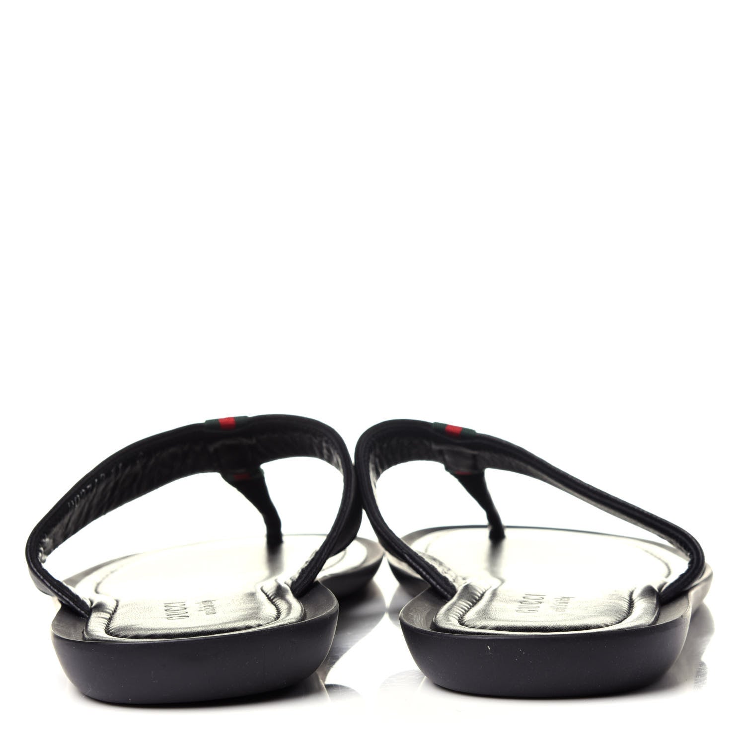 Gucci Monogram Web Mens Thong Sandal 11 Black 6 of 10