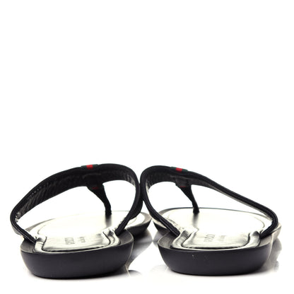 Gucci Monogram Web Mens Thong Sandal 11 Black 6 of 10