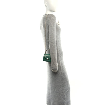 Bulgari Galuchat Serpenti Reverse Micro Top Handle Emerald Green 2 of 12