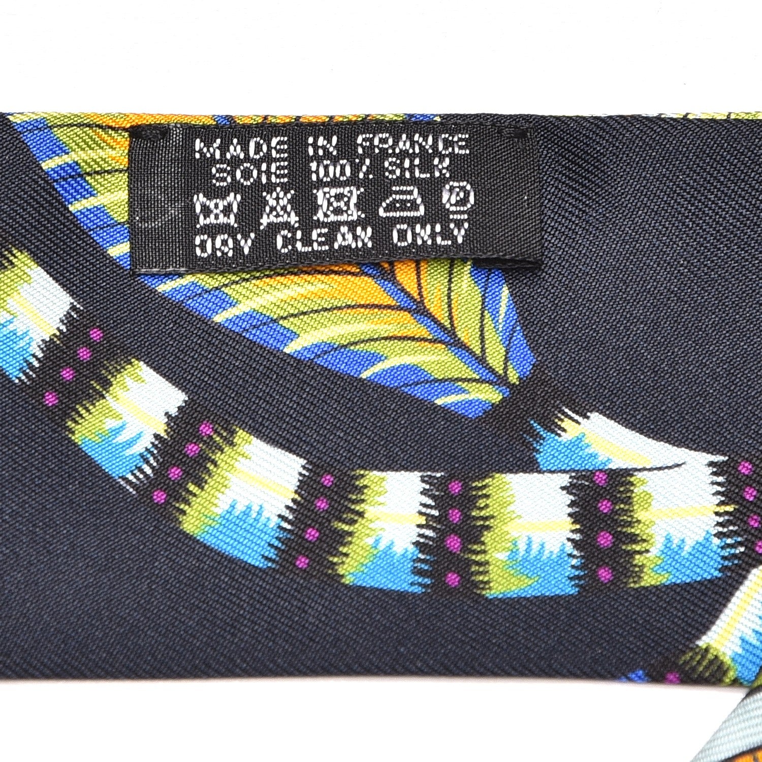 Hermes Silk The Savana Dance Twilly Black Vert Multicolor 3 of 5