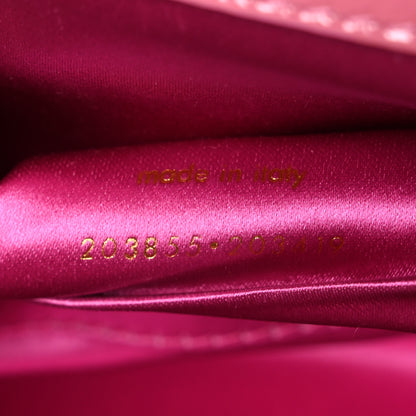 Saint Laurent Textured Patent Large Belle De Jour Clutch Indian Pink 7 of 7