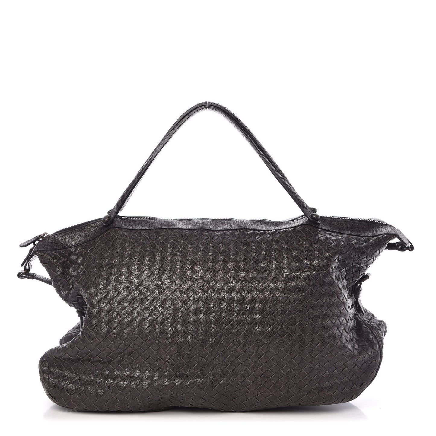 Goatskin Intrecciato Woven East West Belly Bag Matita