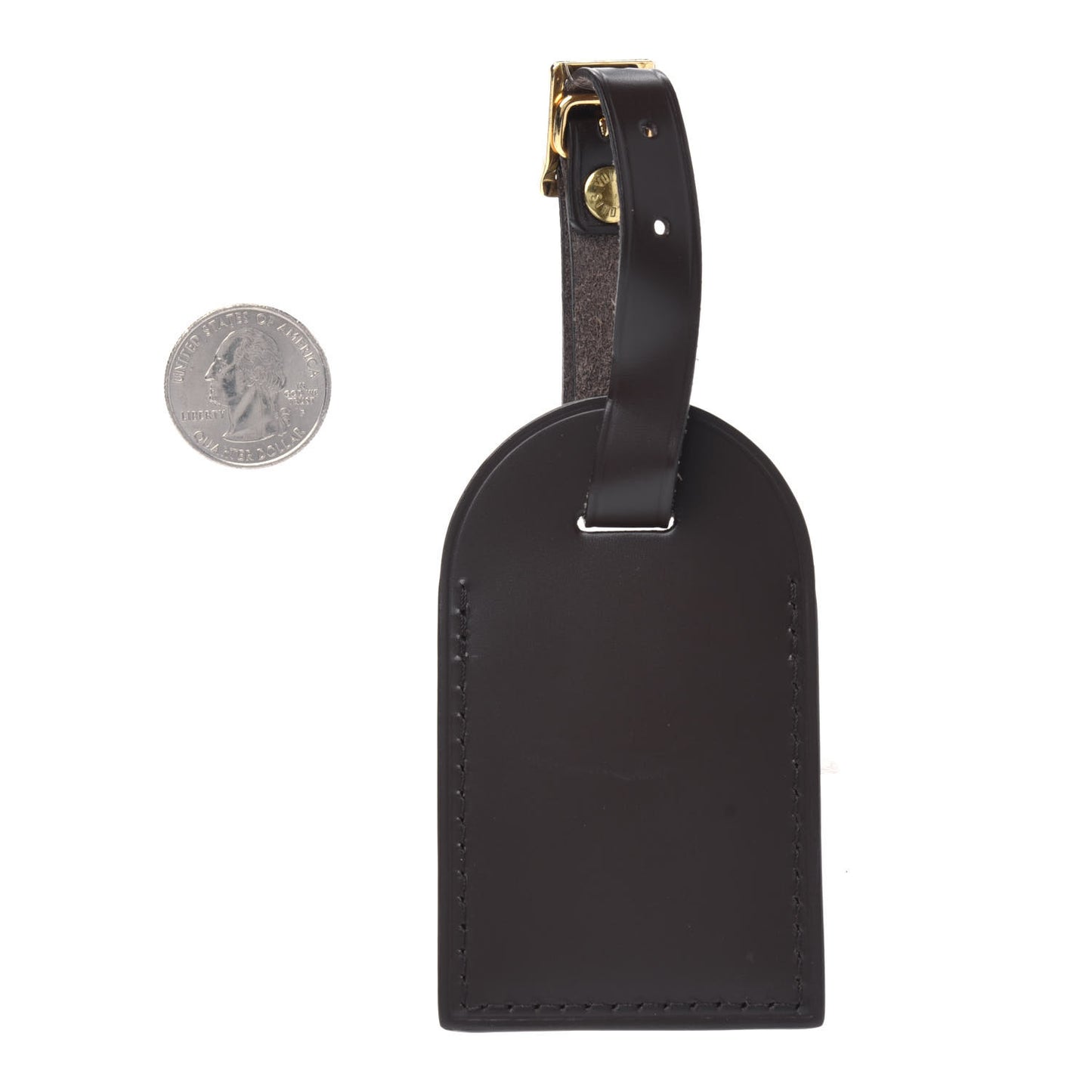Calfskin Luggage Tag Ebene