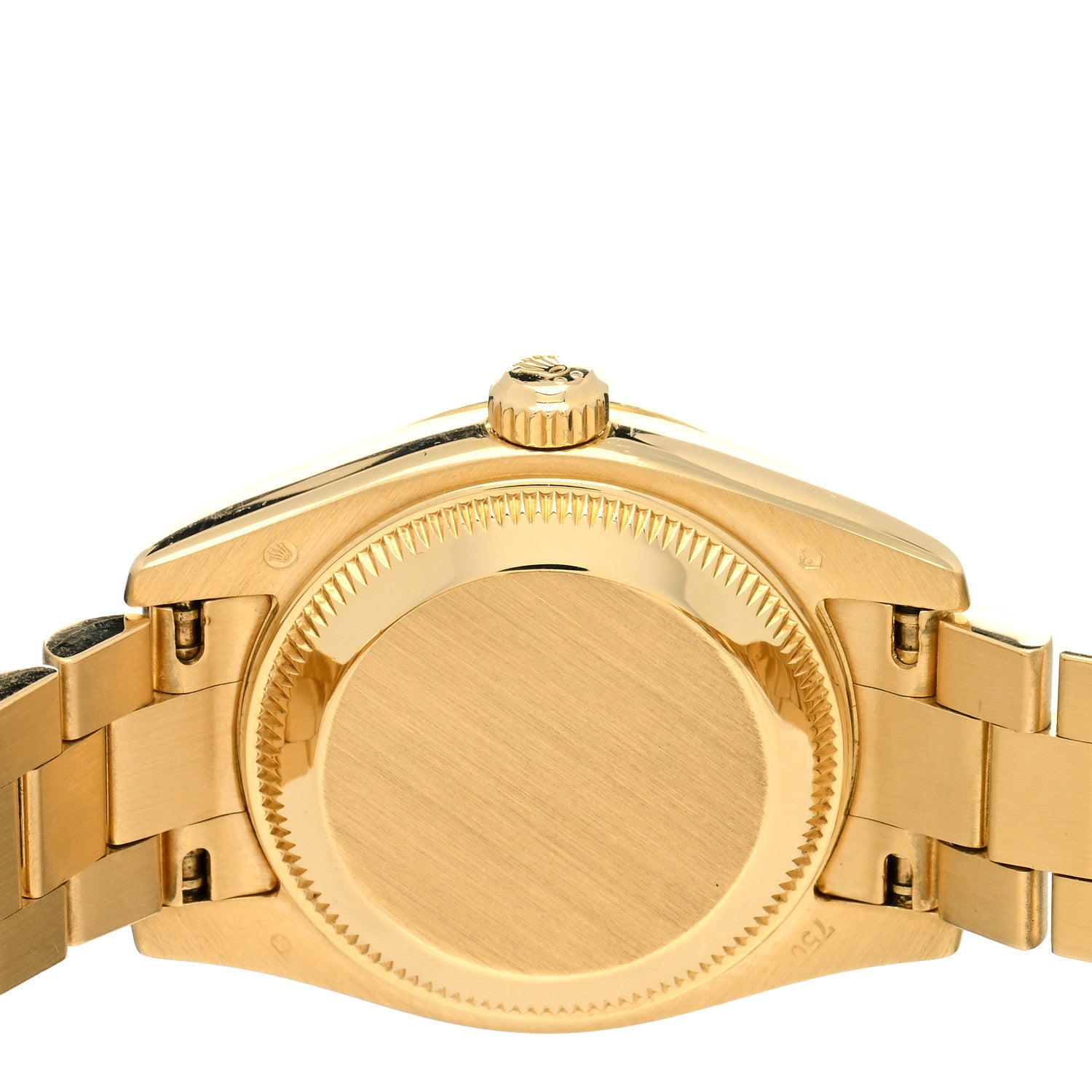 Rolex 18K Yellow Gold 26mm Oyster Perpetual Datejust President Watch White Roman 179178 4 of 4