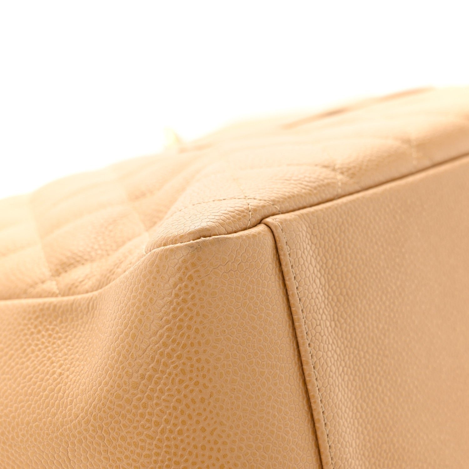 Chanel Caviar Quilted Grand Shopping Tote GST Beige 9 of 13
