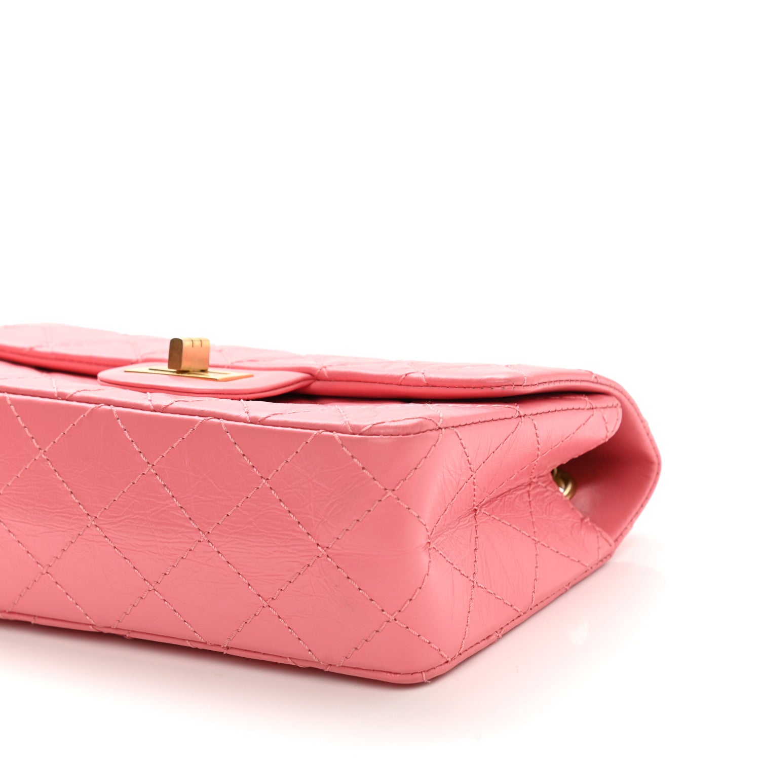 Chanel Aged Calfskin Quilted 2.55 Reissue Mini Flap Pink 10 of 11