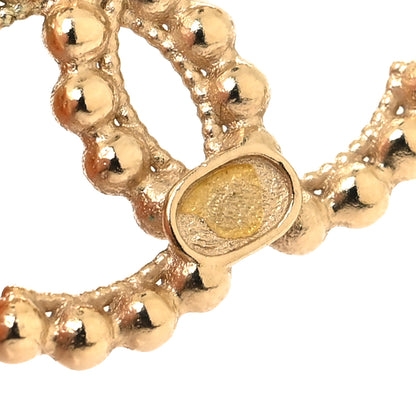 Chanel Metal CC Hoop Drop Earrings Gold 4 of 5