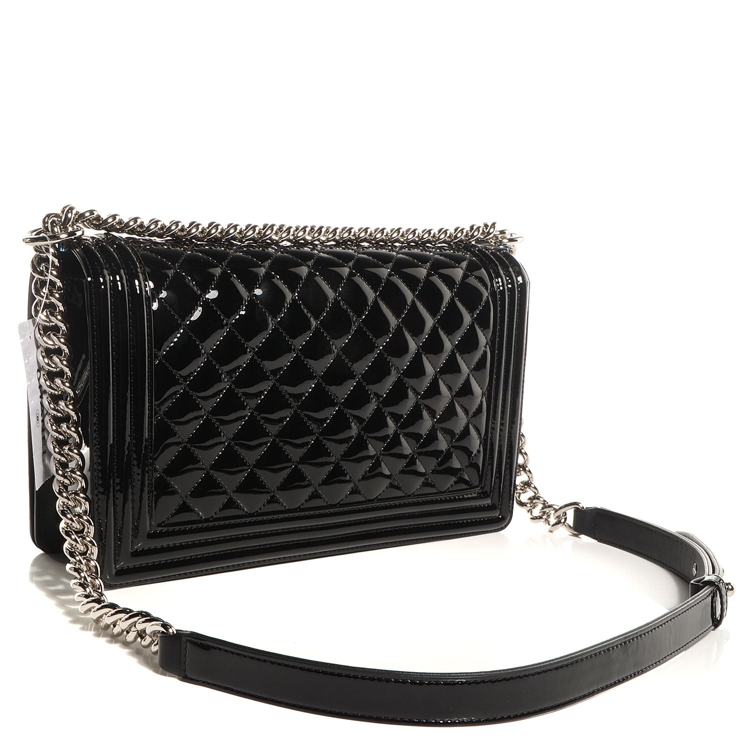 Chanel Patent Large Boy Flap So Black 3 of 10