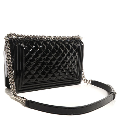 Chanel Patent Large Boy Flap So Black 3 of 10