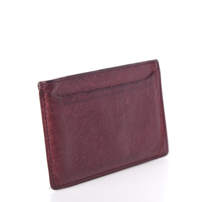 Balenciaga Agneau Giant 12 Silver Hardware Card Case Cassis 2 of 10