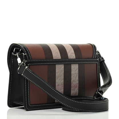 Burberry E-Canvas Giant Check Oscar Crossbody Dark Birch 3 of 8