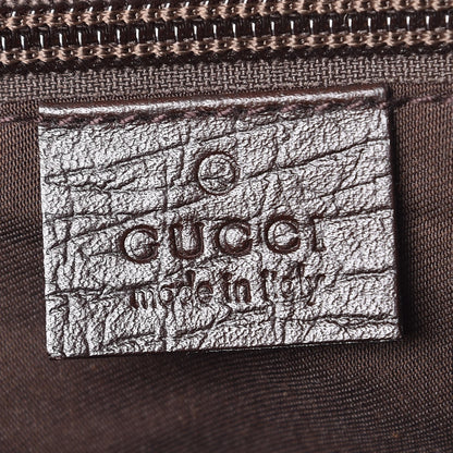 Gucci GG Plus Monogram Large Double Buckle Flap Messenger Bag Beige Dark Brown 6 of 13