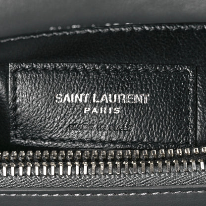Saint Laurent Calfskin Y Quilted Monogram Small Loulou Chain Satchel Pebble 6 of 11