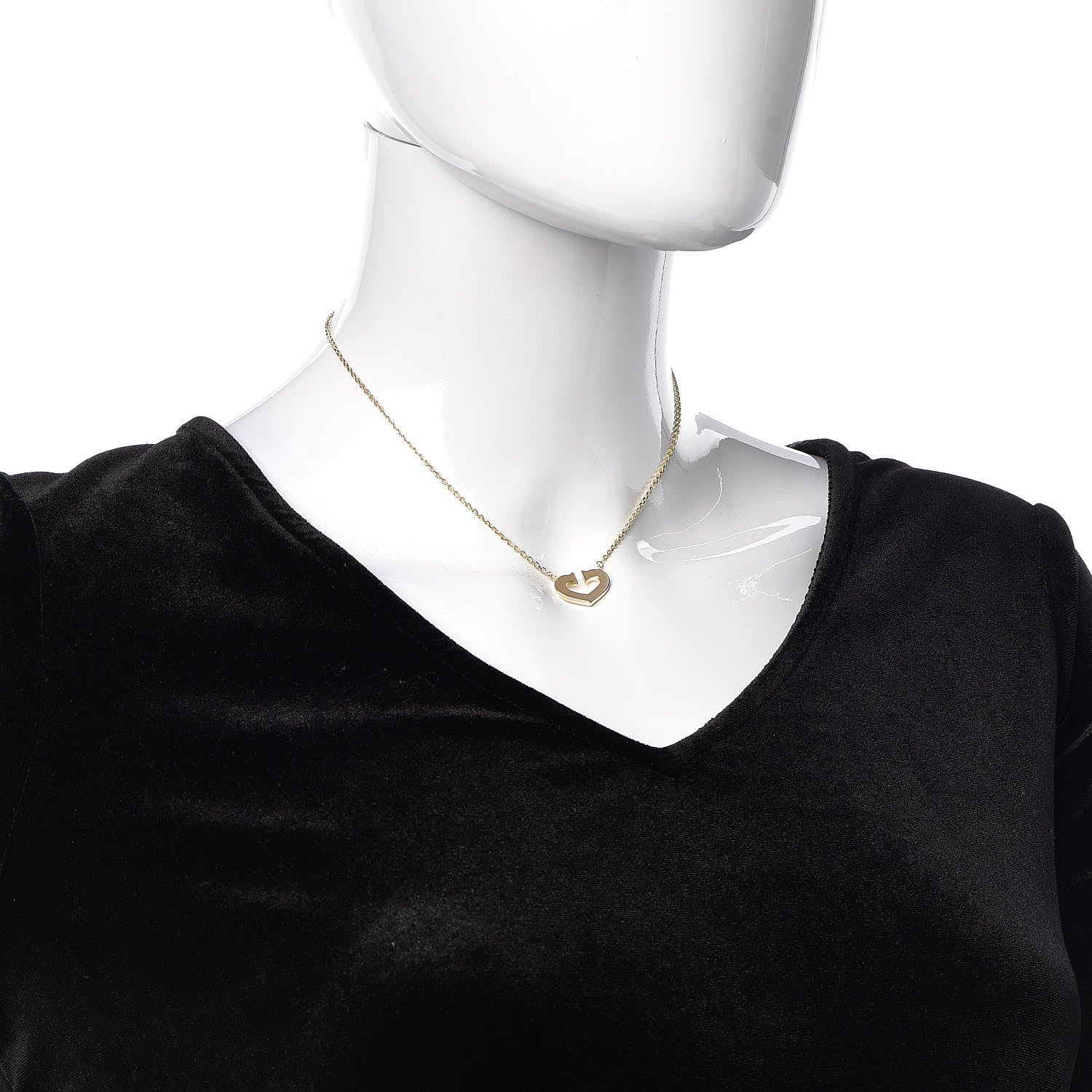 Cartier 18K Yellow Gold Medium Hearts and Symbols Necklace 2 of 7