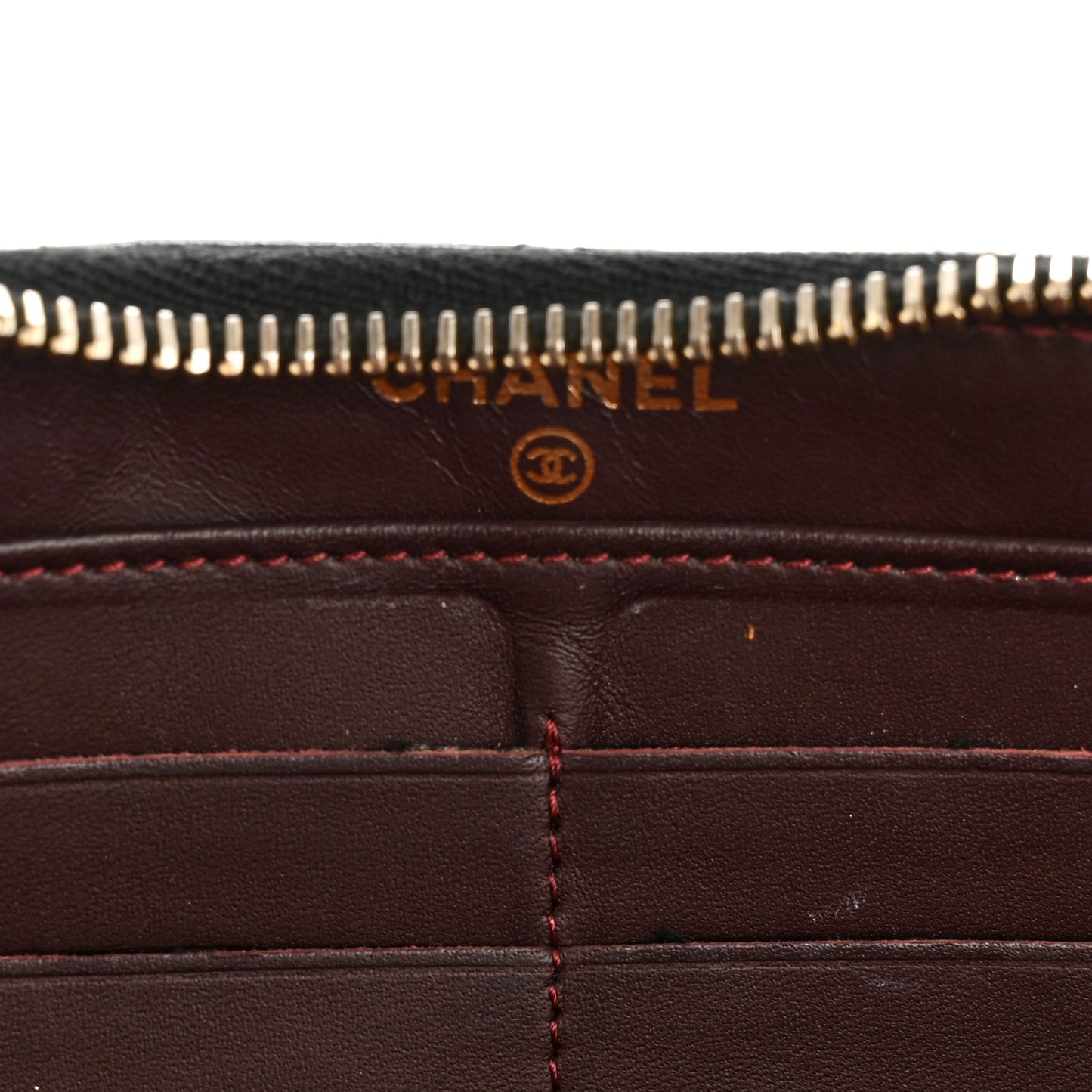 Caviar Quilted Large Gusset Zip Around Wallet Black
