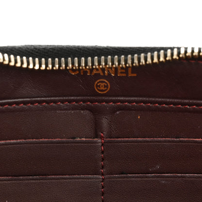 Chanel Caviar Quilted Large Gusset Zip Around Wallet Black 11 of 14