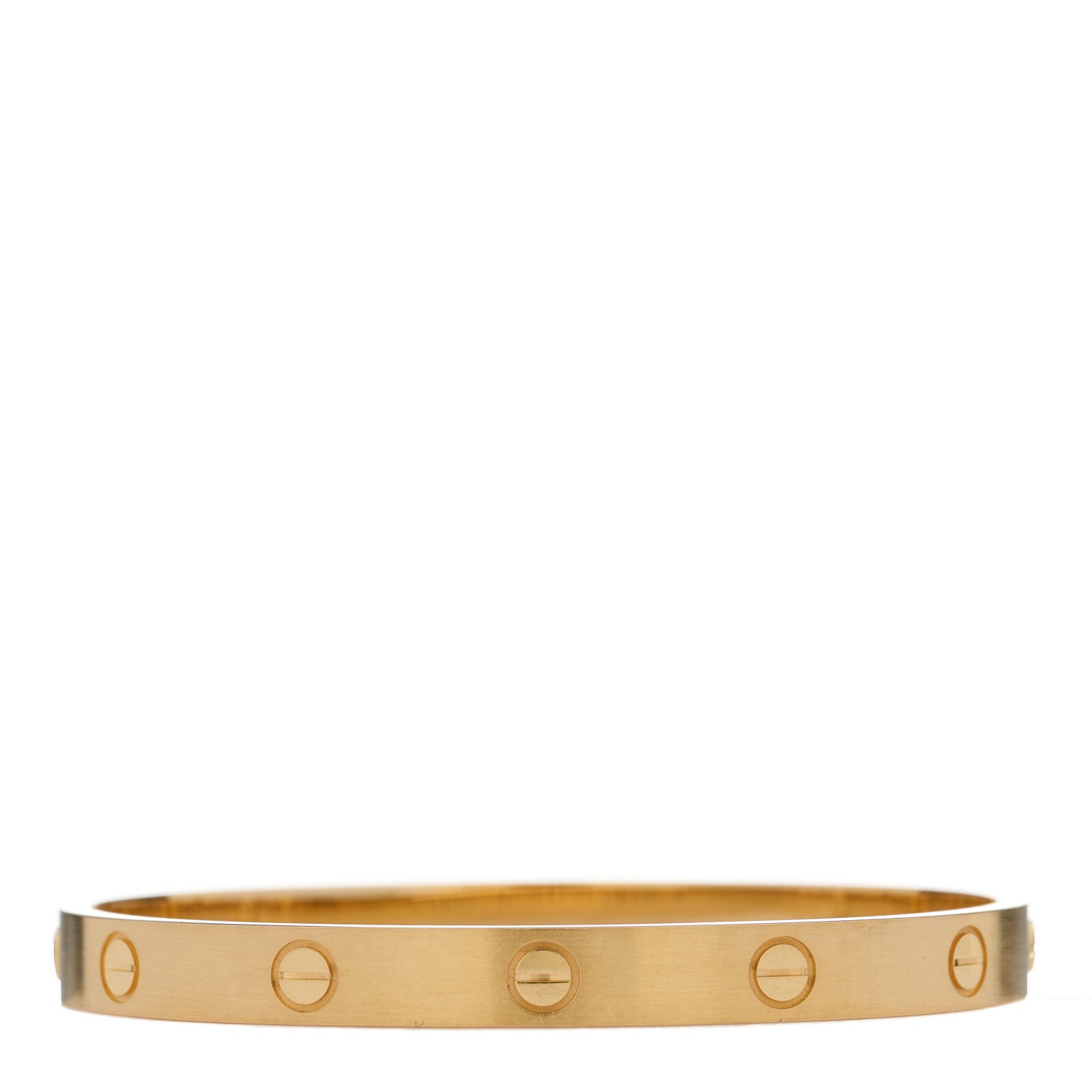 Cartier 18K Yellow Gold Brushed Finish LOVE Bracelet 17 1 of 9