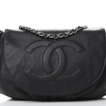 Chanel Caviar Half Moon Large Flap Black 8 of 11