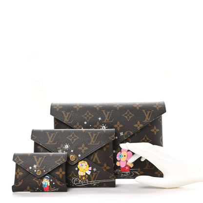 Louis Vuitton Monogram 2023 Christmas Animation Kirigami Pochette Set 2 of 10
