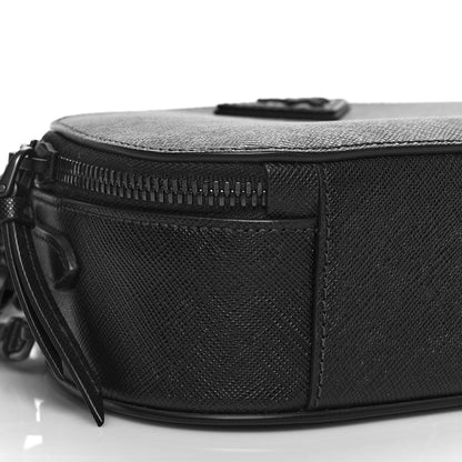 Prada Saffiano Lux Odette Crossbody Black 9 of 10