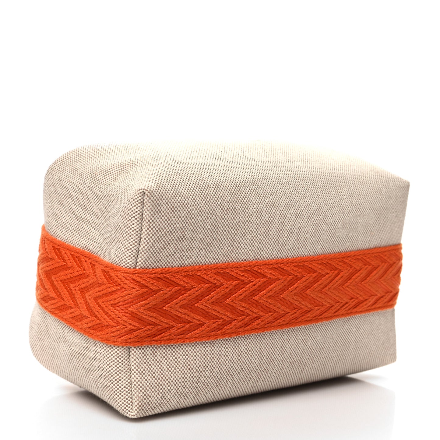 Canvas Small Bride-A-Brac Pouch Natural Orange