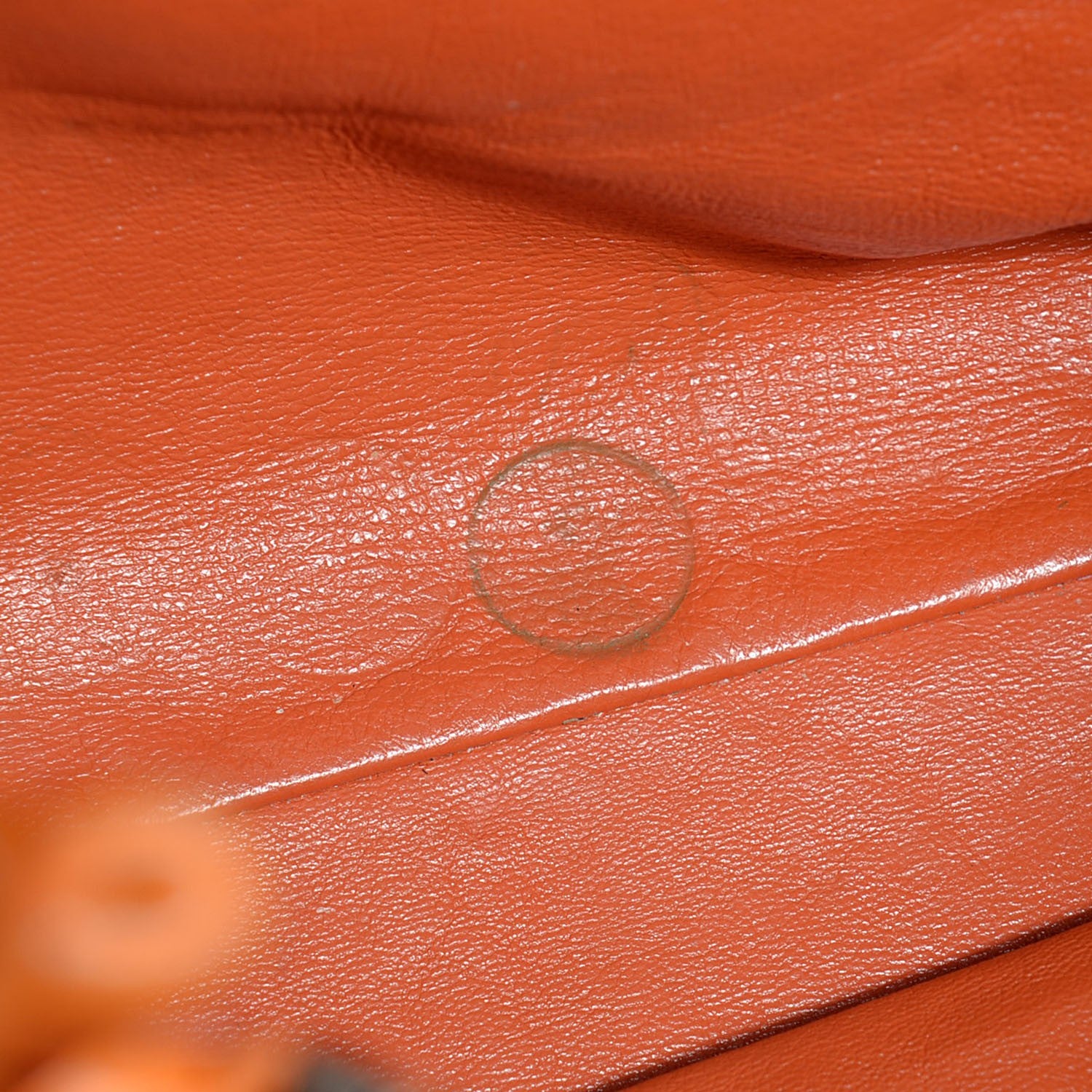 Christian Dior Lambskin Woven North South Avenue Tote Orange 8 of 8