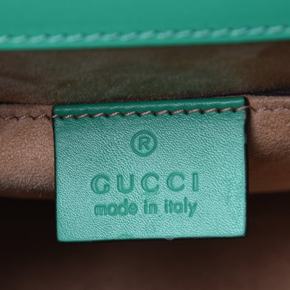 Gucci Vitello Fontanella Web Mini Sylvie Top Handle Bag Synthetic Green Garden 6 of 10