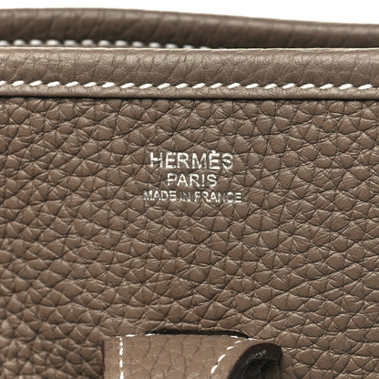 Hermes Taurillon Clemence Evelyne III PM Etoupe 6 of 10
