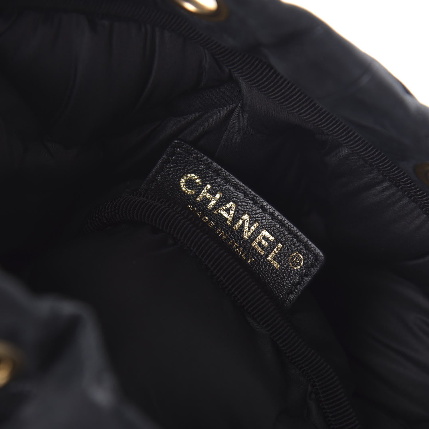 Chanel Iridescent Calfskin Quilted Chesterfield Backpack Black 7 of 10