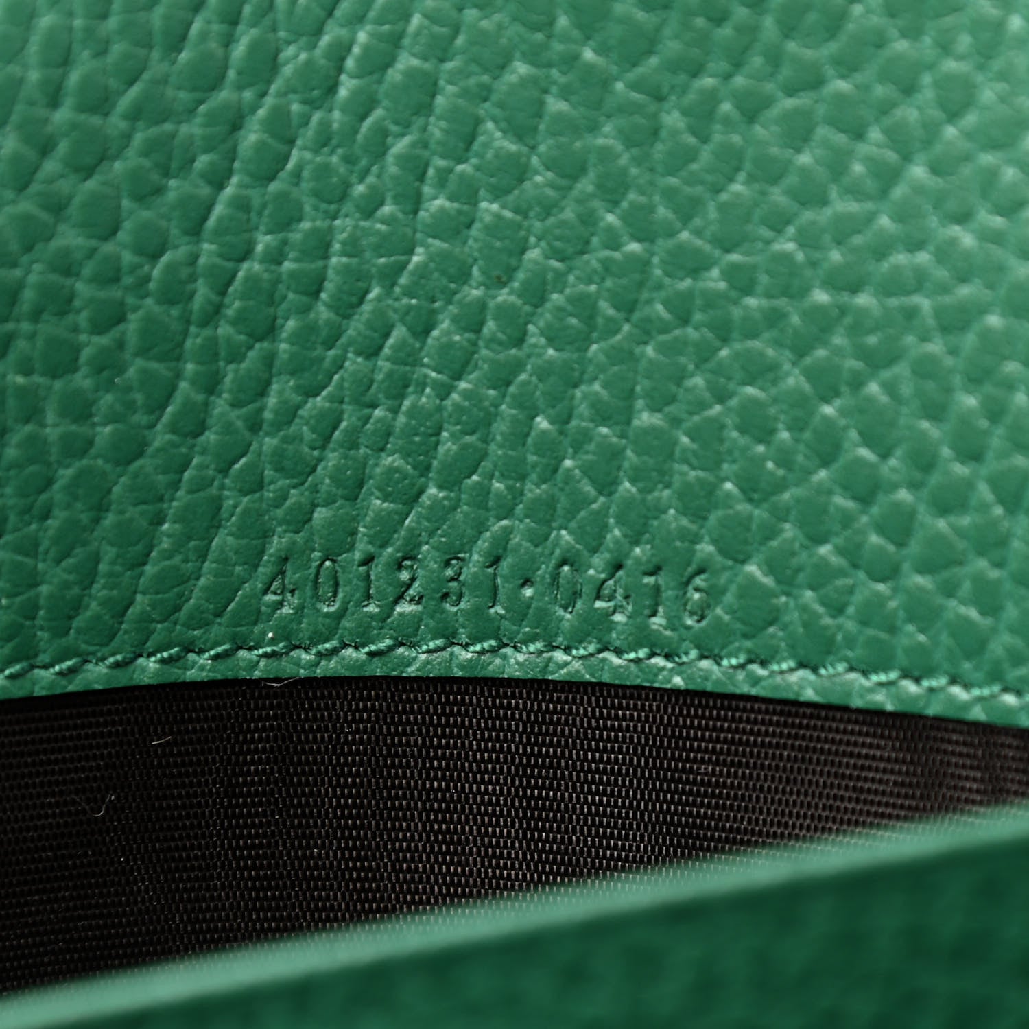 Gucci Calfskin Mini Dionysus Chain Wallet Emerald 7 of 11