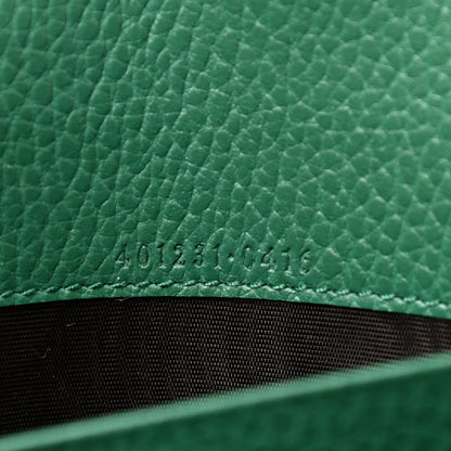 Gucci Calfskin Mini Dionysus Chain Wallet Emerald 7 of 11