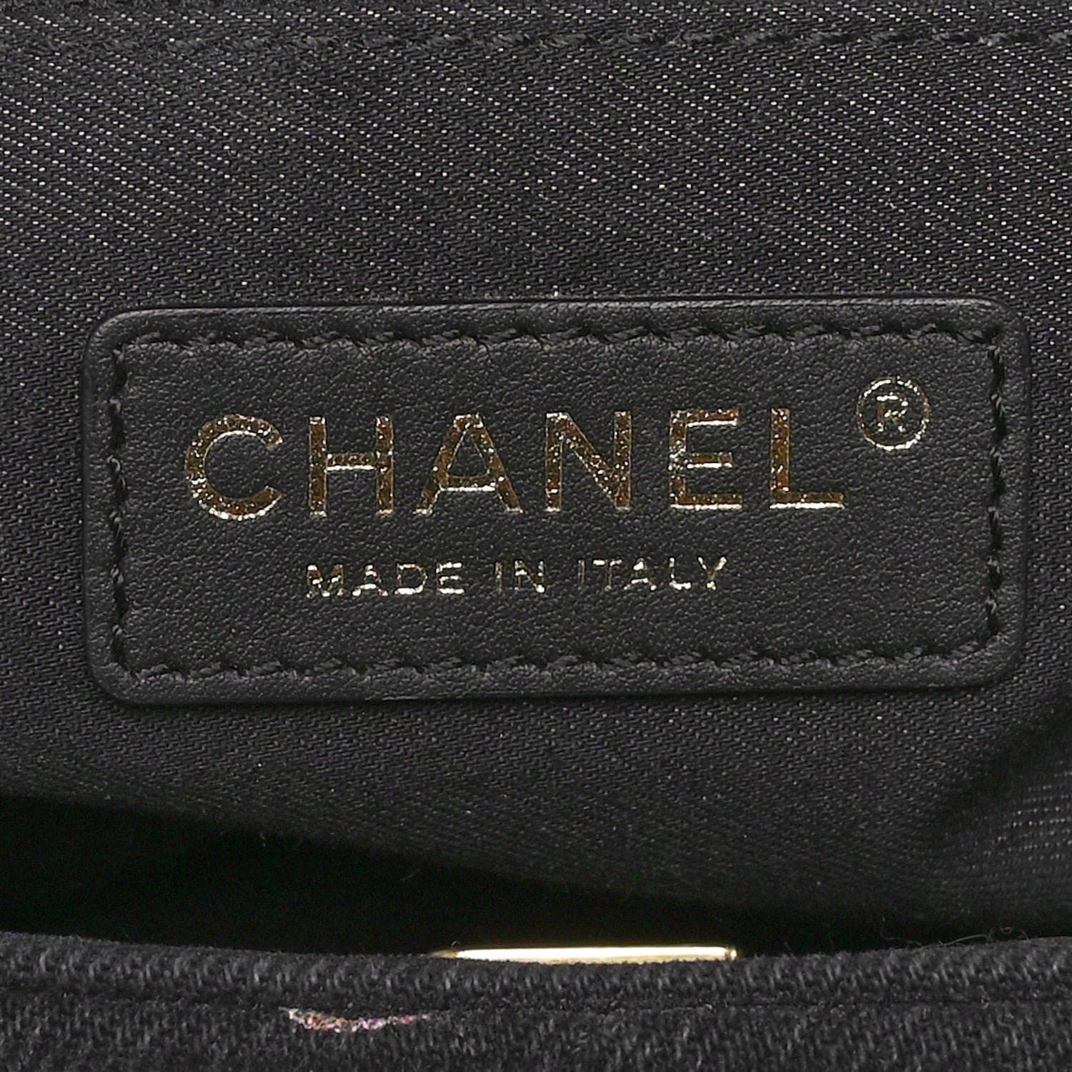 Chanel Denim Quilted Denim Mood Large Flap Black Multicolor 6 of 11